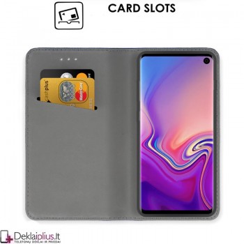 Telone smart magnet serijos atverčiamas dėklas - juodas (Samsung S10) Telone smart magnet serijos atverčiamas dėklas - juodas (Samsung S10)
